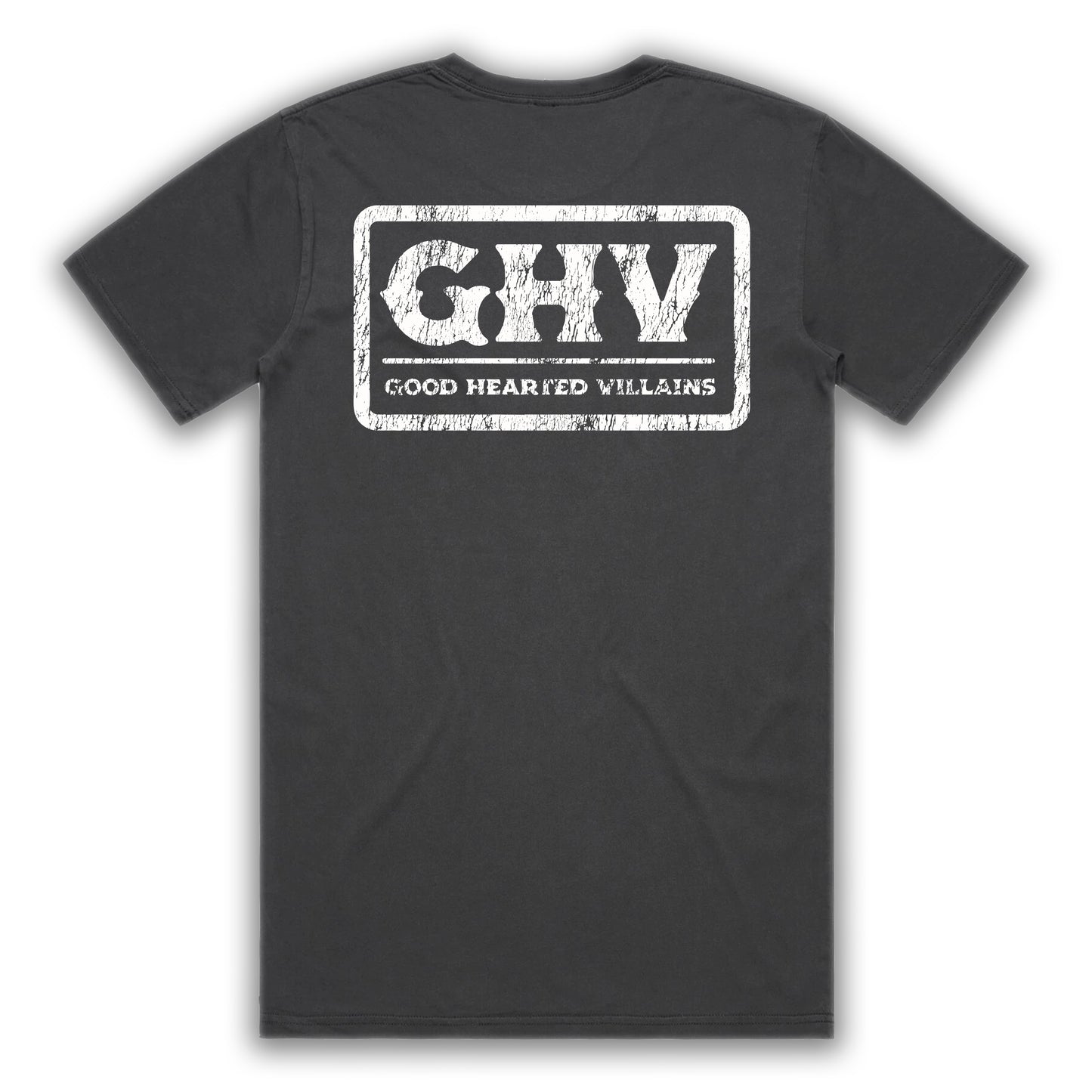GHV Cracked Badge Black Faded T-Shirt