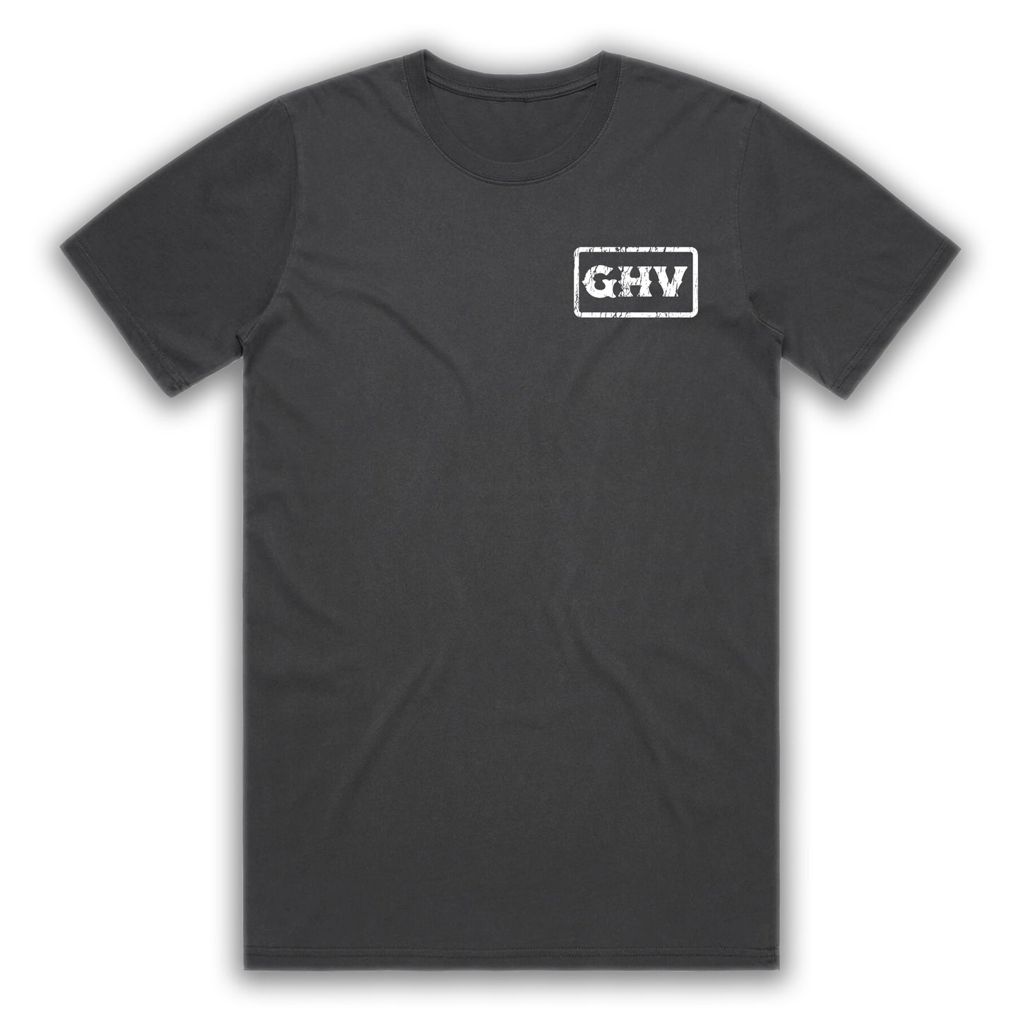 GHV Cracked Badge Black Faded T-Shirt
