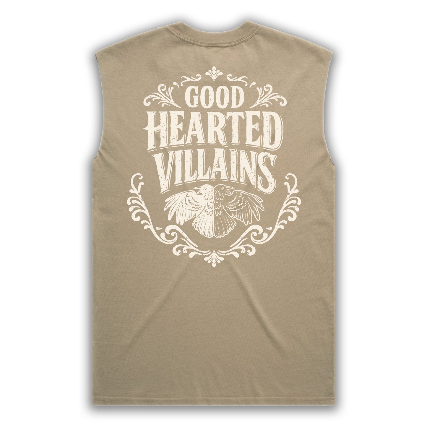 Villains Duality Crest Khaki Faded Tank
