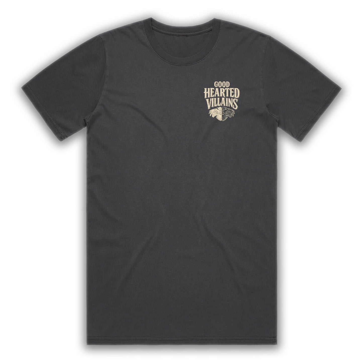 Villains Duality Crest Black Faded T-Shirt
