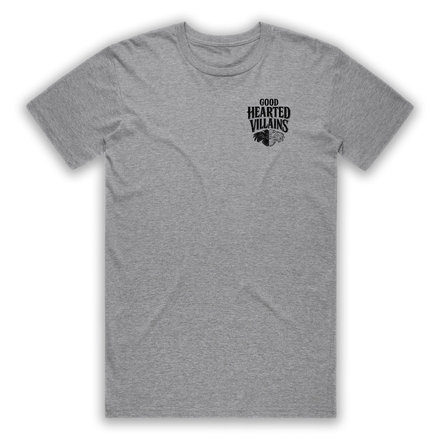 Villains Duality Crest Grey Marle T-Shirt