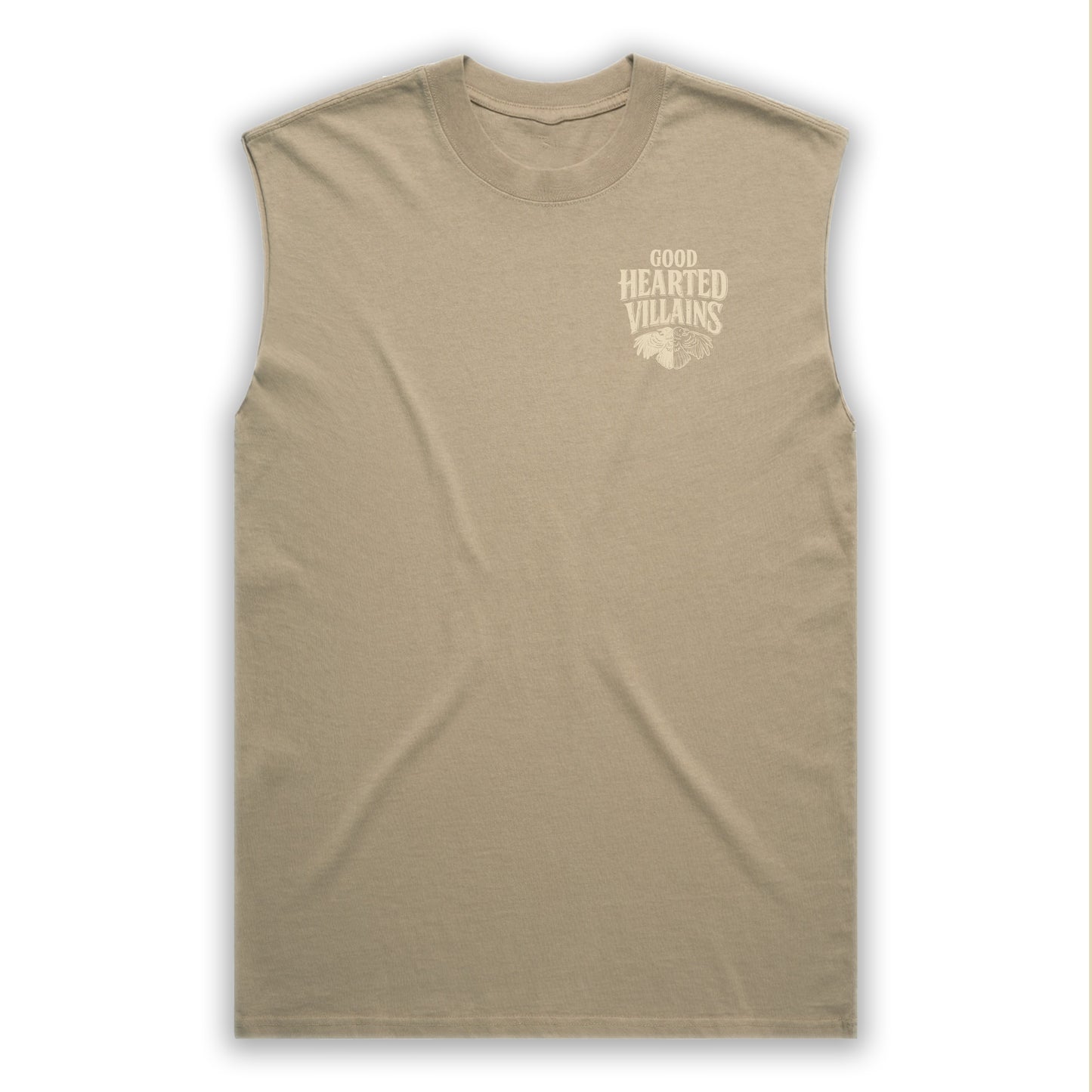 Villains Duality Crest Khaki Faded Tank