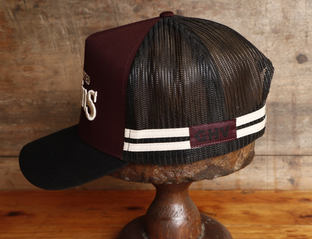 Burgundy and Black Villain