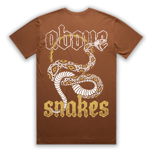 Above Snakes Cocoa T-Shirt