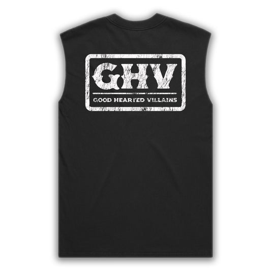 GHV Cracked Badge Black Faded Tank