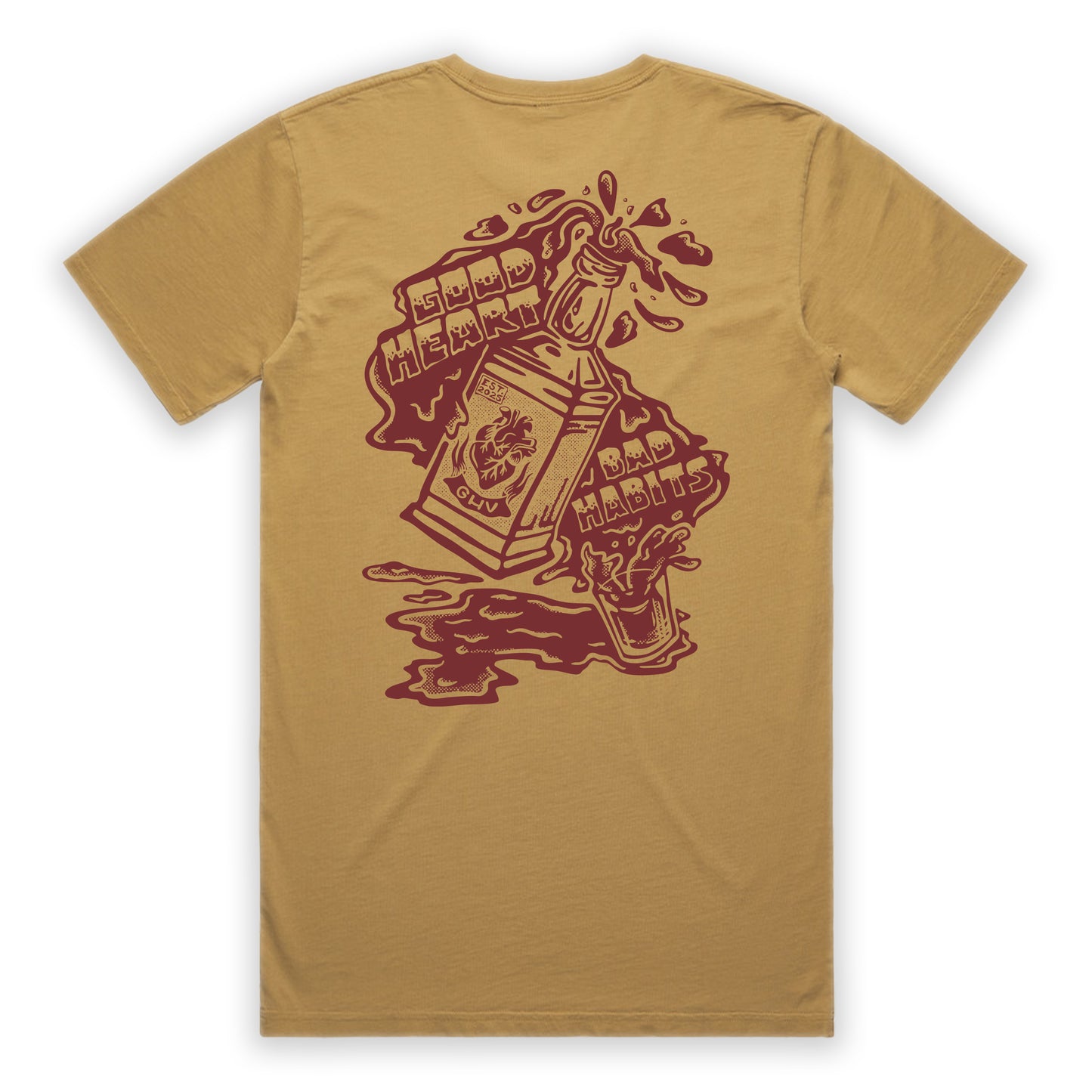 Bad Habits Mustard T-Shirt