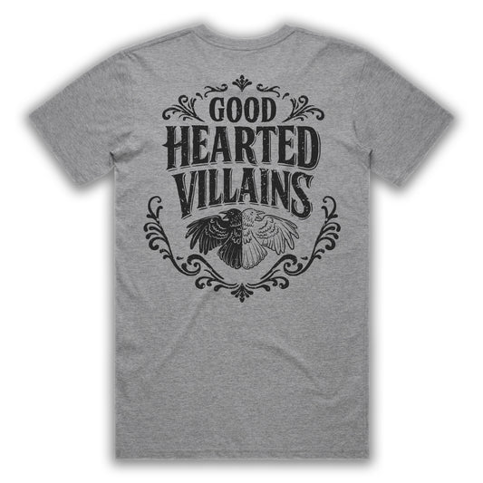 Villains Duality Crest Grey Marle T-Shirt